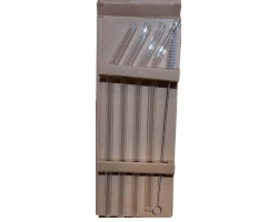 Achetez votre lot de 4 pailles en verre - Écologique et élégant