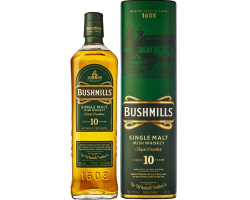 BUSHMILLS 10 ans single malt whiskey - 70 cl - Irlande