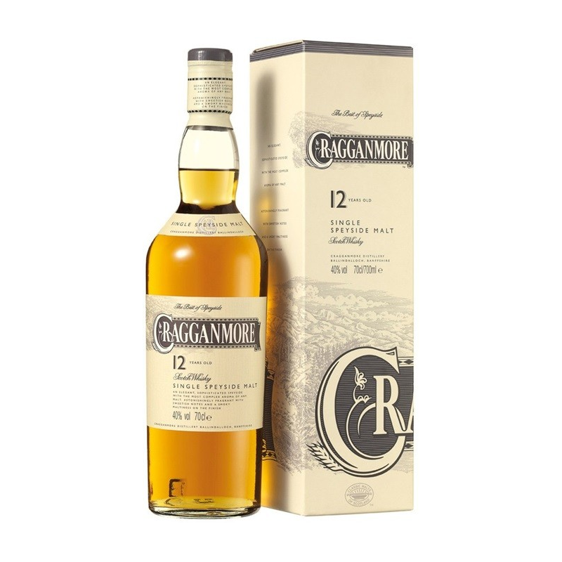 Cragganmore 12 ans Whisky Single Malt Speyside 70 cl 40° - Dégustation d'exception