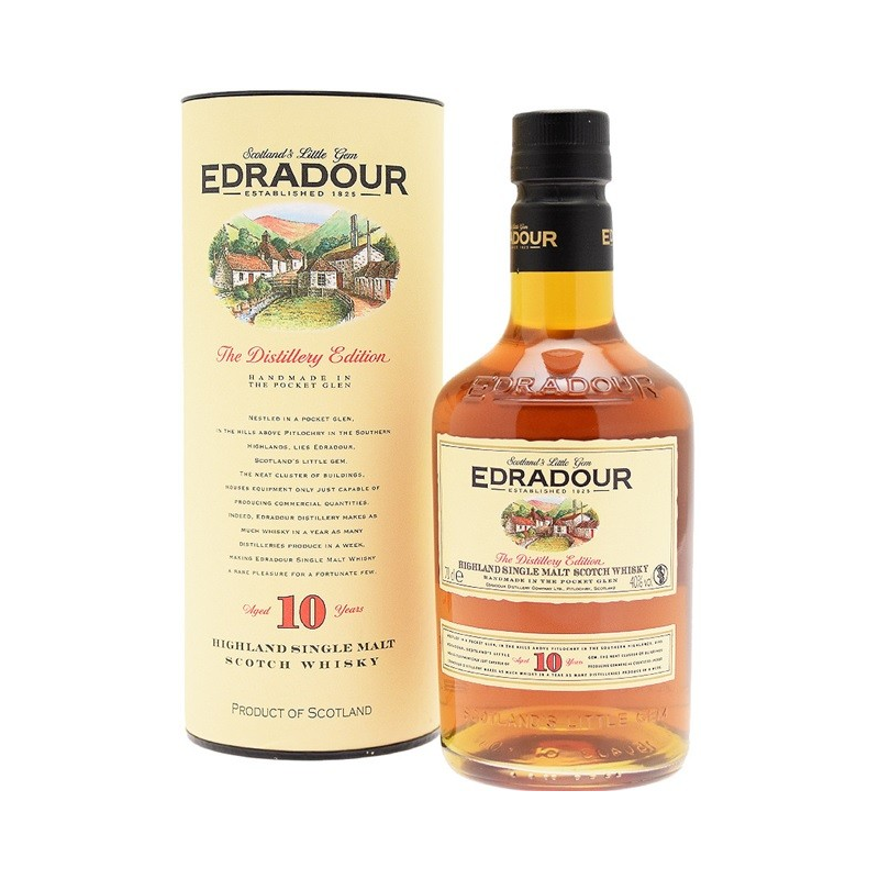 EDRADOUR 10 ans Single Malt Whisky - 40° - 70cl