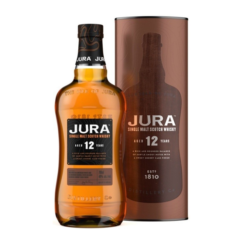 JURA 12 ANS ISLE OF JURA SINGLE MALT 70CL - Whisky Écossais Haut de Gamme