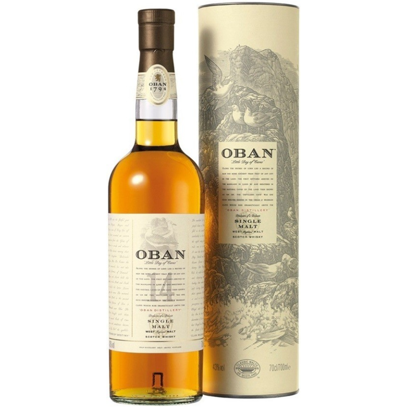 Oban 14 ans single malt whisky - Highlands 70 cl 43°