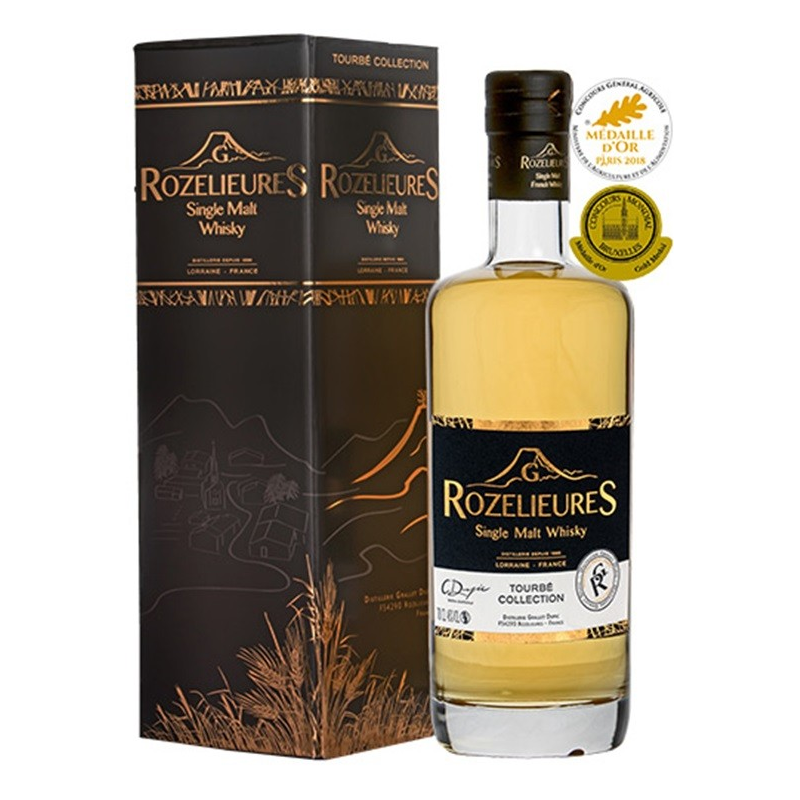 Whisky Rozelieures Tourbé Lorraine 70cl 46° - Boisson premium
