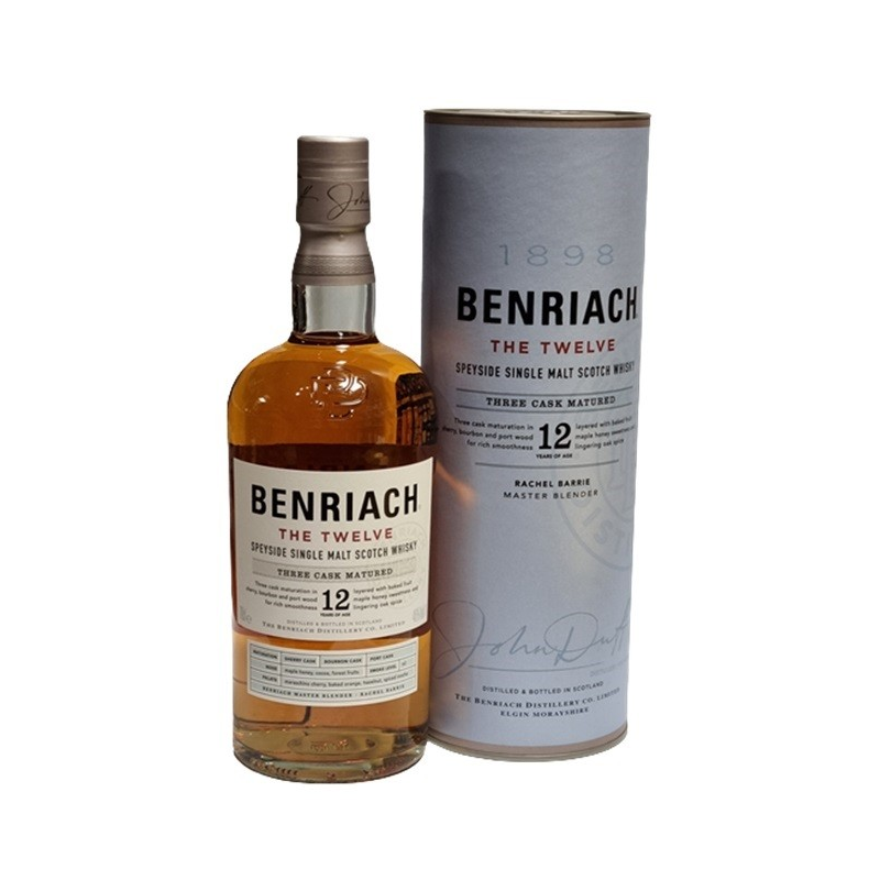 BenRiach 12 ans : whisky single malt Speyside 70 cl 46°