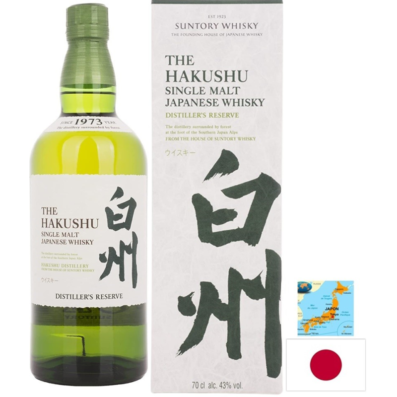 Hakushu Distiller Reserve Single Malt Whisky Japon - 70cl 43°