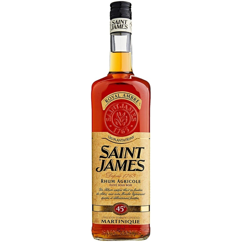 Saint James Ambré Rhum Agricole Martinique 100 cl 45° - Rhum haut de gamme