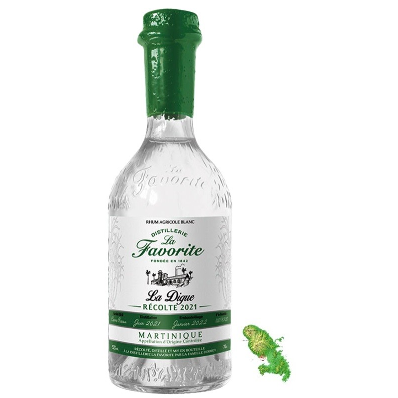 Rhum Favori Blanc La Digue 2022 - Martinique 70 cl 52°