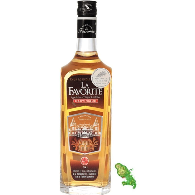Rhum Martinique AOC La Favorite Cœur de Canne - 2 ans 70cl 45°