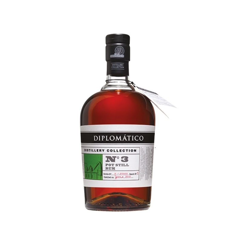 DIPLOMATICO N°3 Pot Still Rhum Venezuela 70 cl 47° - Un Rhum Haut de Gamme