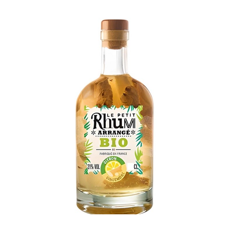 Citron Gingembre Bio Arrange de Ced - Spiritueux de France 35 cl 21°