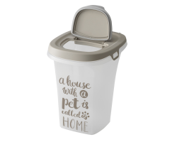 Conteneur alimentaire Binz blanc 6L pour croquettes | Design élégant