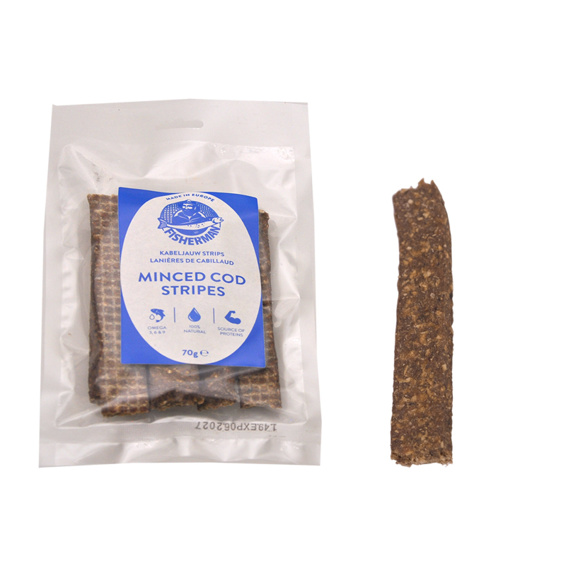 Lanières de cabillaud pour chiens - Friandises naturelles et nutritives