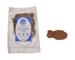 Biscuits poisson mini 70g pour chats et petits chiens - Friandises naturelles