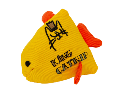 King Catnip poisson doré 11,5 cm - Jouet en herbe à chat haut de gamme