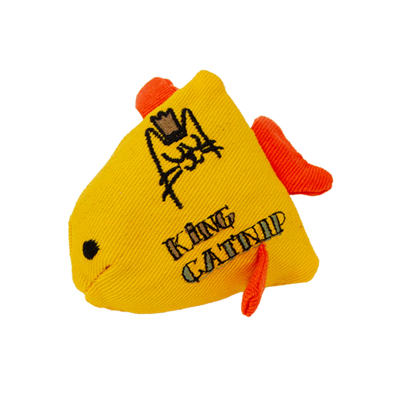 King Catnip poisson doré 11,5 cm - Jouet en herbe à chat haut de gamme