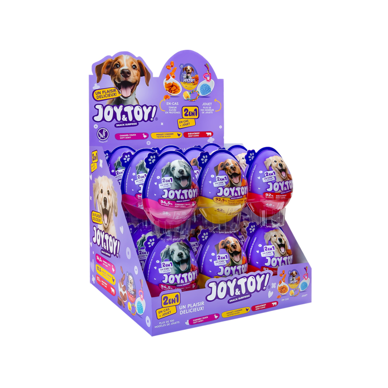 Œuf surprise pour chien - Snack & Jouet haut de gamme | Joy&Toy