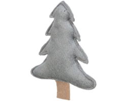 Sapin de Noël en tissu pour chats - Jouet Festif