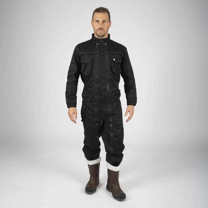 Combinaison de travail homme Salvador noire NW - Résistante et confortable