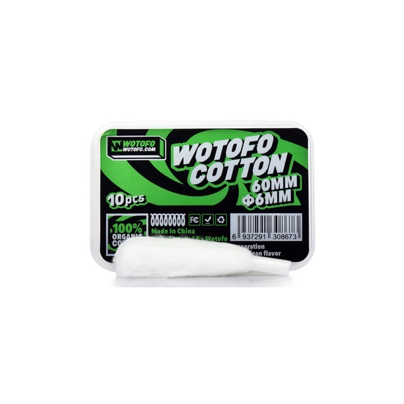 Cotton - Wotofo : Coton organique pour une vapeur pure