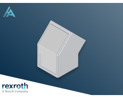 Élément de jonction 45° 30x30 SILVER gris | DesignLINE