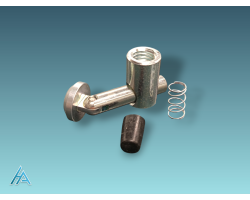 Jonction rapide à tête ronde articulée R10B - Acier galvanisé