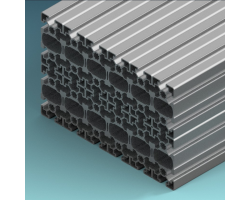 Profilé aluminium d'étayage 45x90L 12 pièces - 6070 mm