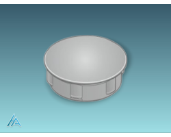 Cache raccord en cube D12 gris pour jeux et loisirs