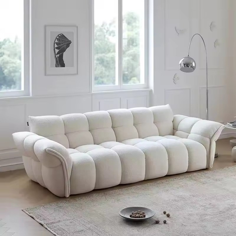 Jess Sofa Set - Canapé haut de gamme en tissu bouclé