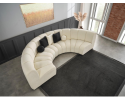 Lugo Corner Set - Canapé de Salon Semi-Circulaire Haut de Gamme