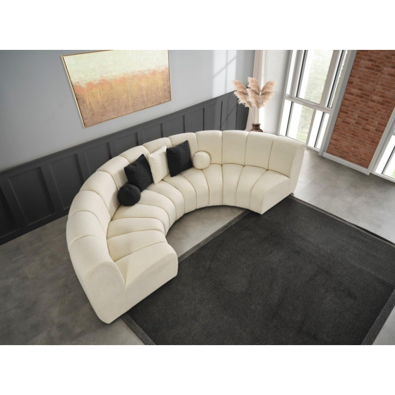 Lugo Corner Set - Canapé de Salon Semi-Circulaire Haut de Gamme