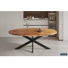 Table Alexa 200 cm ovale en bois de manguier - Élégance et robustesse