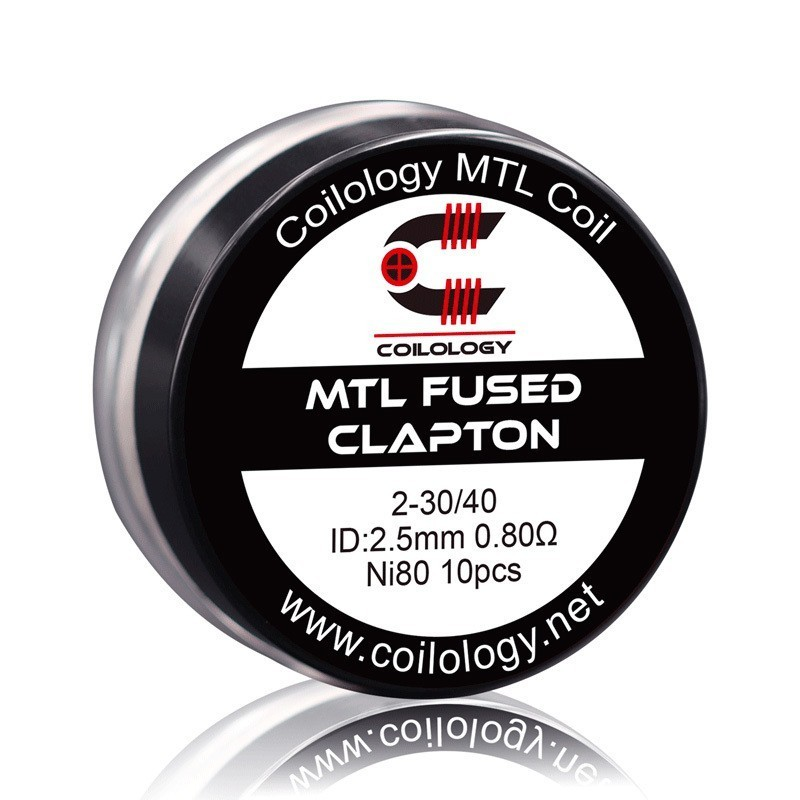 Pack 10 MTL Fused Clapton NI80 - Coilology | Cigarettes Électroniques