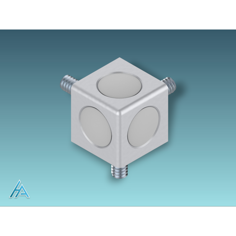 Raccord en cube 45/3 B SILVER SET - Jouets et Jeux