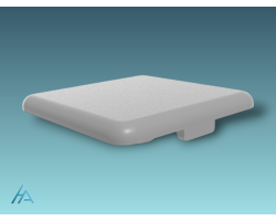 Cache 45x45 type B gris - Finition haut de gamme