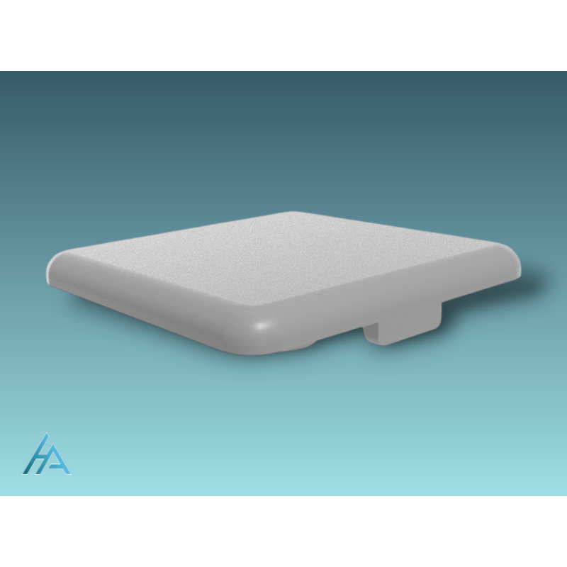 Cache 45x45 type B gris - Finition haut de gamme