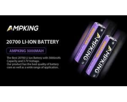 Accu 40A 20700 3000mAh AK3030 - Ampking pour cigarettes électroniques