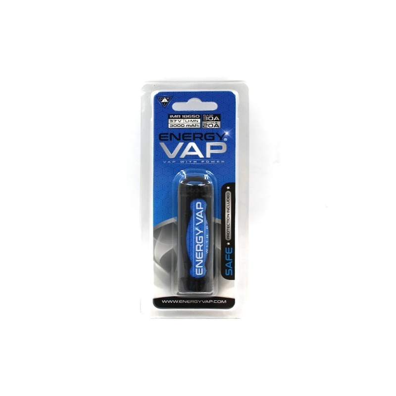 Accu 18650 3000 mAh - Energy Vap Blue 30A pour Cigarettes Électroniques