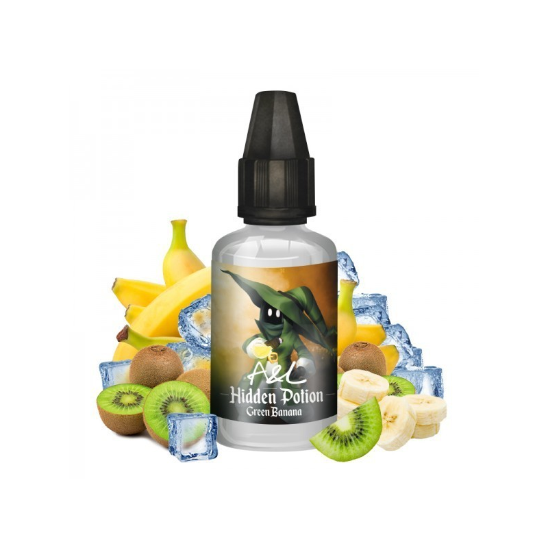 Arôme Concentré Green Banana Hidden Potion - A&L 30ml pour E-liquides DIY