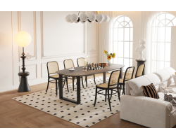 Table ovale Tommy 220x100 cm - Bois de manguier