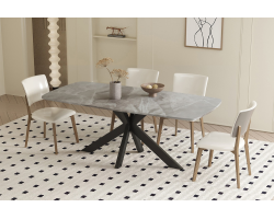 Table Apollo 180 cm ovale Danoise Pierre Brillant - Meubles