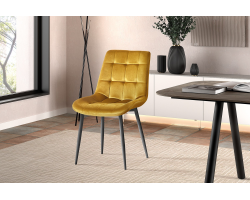 Chaise Juta Velours Or - Élégance et Confort pour Votre Intérieur