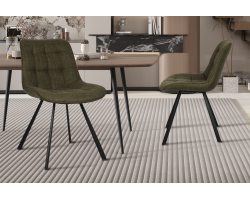 Chaise 'Ariba' Ote Tissu Montego 350 Vert - Design et Confort