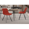 Chaise 'Ariba' Ote Tissu Montego 253 Rouge - Élégance et confort