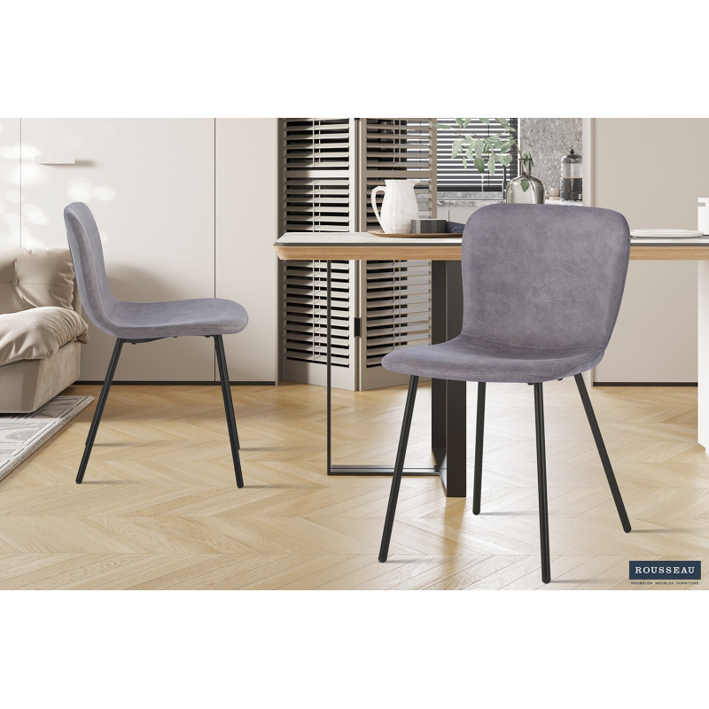 Chaise 'Susan' PU Taupe - Élégance et Confort