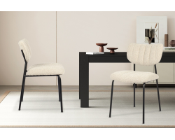 Chaise Antura en tissu Ote Lisa 110 beige - Élégance et confort