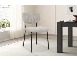 Chaise Antura Tissu Ote Lisa 453 Gris Clair - Élégance et Confort