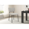 Chaise Antura Tissu Ote Lisa 453 Gris Clair - Élégance et Confort