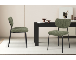 Chaise 'Antura' en tissu Ote Lisa 356 vert - Meubles modernes