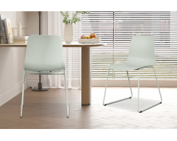 Chaise 'Marie' PP Gris-Vert - Élégance et Confort