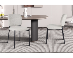 Chaise 'Sophia' Tissu Beige - Élégance et Confort